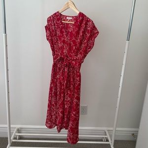 Fun red floral dress